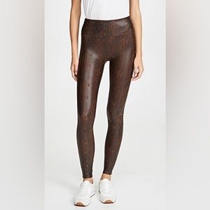 Spanx Faux Leather Snakeskin Leggings